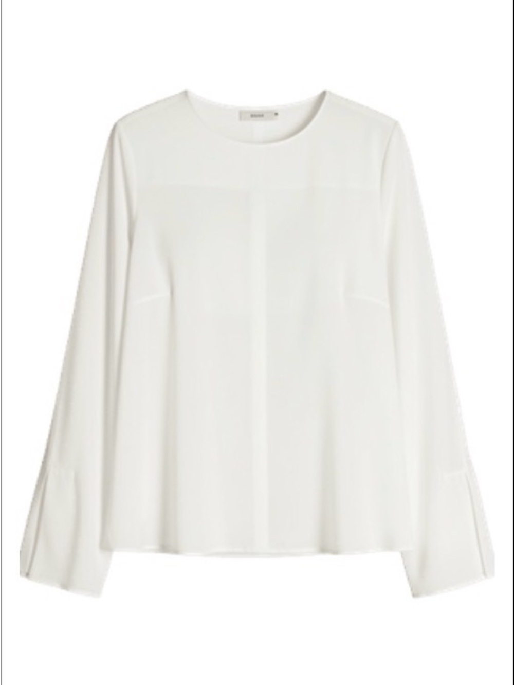 Women’s White Long-Sleeve Blouse